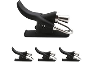 CDIYTOOL 4pcs Fishing Casting Trigger, Cannon Surf Fishing Trigger Aid Fixed Spool Casting Aid Black Marine Fishing Rod Clamp Thumb Button Trigger Bionic Finger for Fishing Security Finger Protector