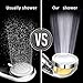 Aspior High Pressure Shower Head Vitamin C Ionic Handheld Shower Filter with Hose Chlorine Fluoride Removal Hard Water Softener Showhead Filters System Set（Silver,Transparent）