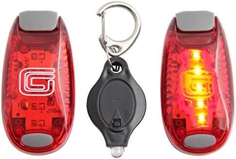 2 Pack Clip on LED Safety Lights + FREE Dog Light + FREE Bonuses - Night Strobe Flash Lights for Walking Running Cycling, Kids, Bikes, Helmets and Reflective Gear. Great offer with so many Extras!