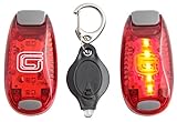 2 Pack Clip on LED Safety Lights + FREE Dog Light + FREE Bonuses - Night Strobe Flash Lights for Walking Running Cycling, Kids, Bikes, Helmets and Reflective Gear. Great offer with so many Extras!
