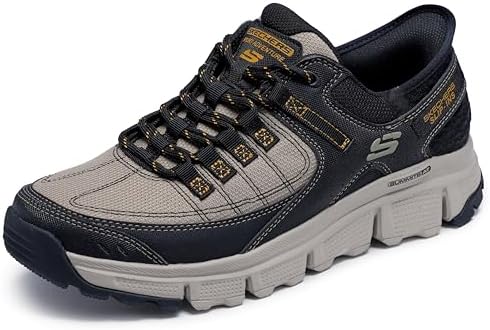 Uomo Summits At 237622 Slip-In ALLENATRICE, Taupe Synthetic/Mesh/Black Trim, 42 EU