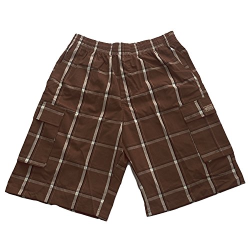 Casual Plaid Relaxed Loose Fit Elastic 