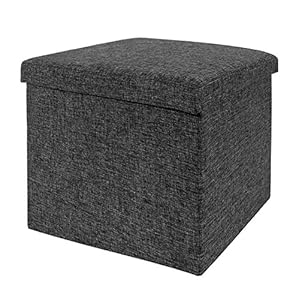 Seville Classics Foldable Storage Cube/Ottoman