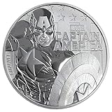 2019 TV 1 oz Tuvalu Captain America Marvel Series Silver Coin Dollar Uncircualted Mint