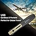 Kibiy Cordless Flat Iron USB Rechargeable Travel Hair Straightener Portable Wireless Mini Straightening Irons for Women Short Thin Hair and Men Long Beard
