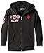 U.S. Polo Assn. Big Boys' Sherpa Lined Fleece Jacket with Hood, Black, 10/12