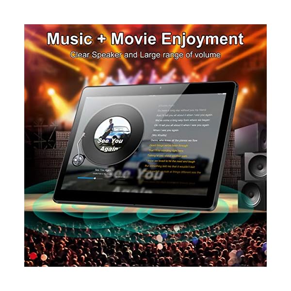 Padgene 10.1 Inch Google Android Tablet, Android 8.1 Phablet Tablet Quad Core Pad with Dual Camera, 2GB Ram 32GB ROM…