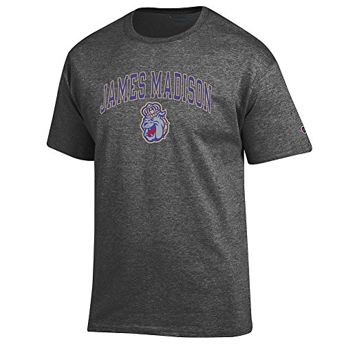 Elite Fan Shop James Madison Dukes Tshirt Varsity Charcoal - M