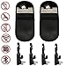 Undercut Innovations 2-Pack Car Key RFID Signal Blocking Case with Bonus 4-Pack Headrest Hooks – Faraday Bag RFID Sleeve for Key FOB, Cell Phone, Passport with Extra Security Layer
