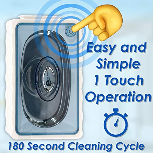 Deluxe Ultrasonic Cleaner | Jewelry Dentures Retainers Eyeglass Cleaner Watches Utensils Rings Coins | Digital Ultra Sonic Cleaner with Bonus Micro Fiber Towel Eyeglasses | Ultrasonic Jewelry Cleaner
