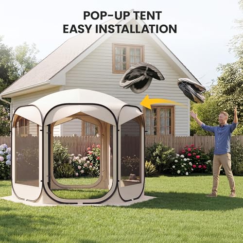 UDPATIO 10x10 Pop Up Screen House Tent Review: Portable Insect-Free Outdoor Canopy image 18
