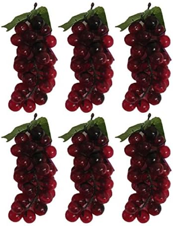 Set of 6-7" x 2.5" Purple Grape Bunches - Perfect as Performance Props or Décor!