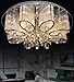 LEDVAS Modern Luxury Living Room Ceiling Lamp Fixture Crystal Chandelier Lighting (80CM(31.5 IN))