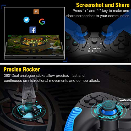 image for JACKiSS PRO Switch Controller Wireless,Switch Remote for Nintendo Swit