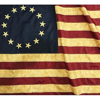 Amazon Com Anley Vintage Style Tea Stained Betsy Ross Flag 3x5