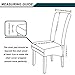 Colorxy Large Velvet Spandex Chair Covers for Dining Room Set of 4, Soft Stretch Chair Protectors Slipcovers, Removable and Washable, Sliver Grey
