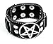 Black Metal Pentagram Wristband Gothic Bracelet