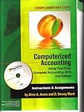 Computerized Accounting Using Peachtree Complete Accounting 2010, Arens, 0912503343