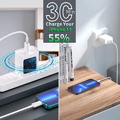 [Apple MFi Certified] iPhone 13 Charger, 2 Pack 20W PD USB C