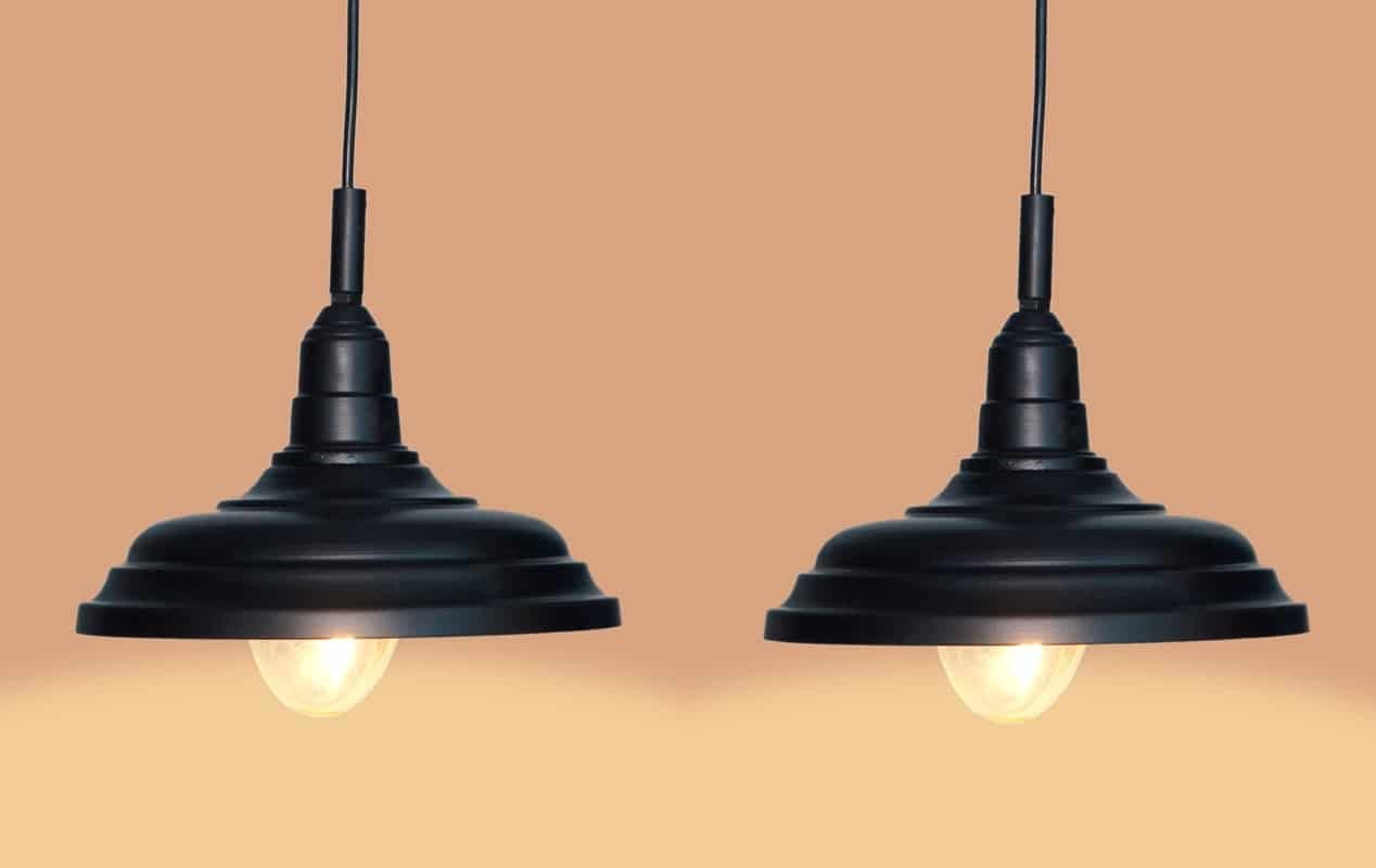 Buy Design Villa Black Hanging Light Ceiling Light Lamp Pendent For Ceiling Modern Suited For Home Decoration Living Room Balcony Outdoor Garden Kitchen Dining Table Etc B22 Holder Set Of 2 Pcs Online