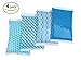 Ice Pack for Lunch Boxes - 4 Reusable Packs - Keeps Food Cold – Cool Print Bag Designs - Great for kids or adults lunchbox and cooler