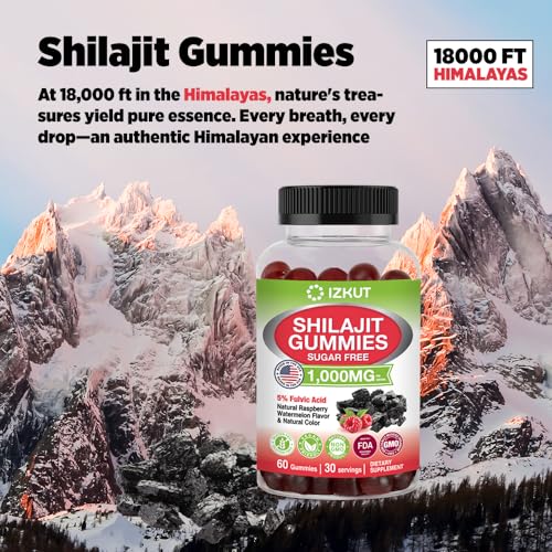 Shilajit Gummies 1000mg for Men and Women