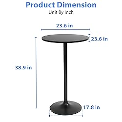 Modern Bar Table 40" Height Kitchen Dining Table