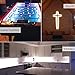 HitLights White LED Strip Lights 5000K, 16.4FT Premium 5050 Light Strip, 300 Bright LEDs, Strong Adhesive Backed, 12V Tape Lights for Mirror, Bedroom, Cabinet, Display, Kitchen, UL-Listed