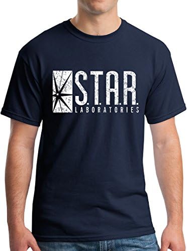 Star Laboratories T-Shirt Star Labs Tee -Distressed Navy-XXL