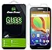 [2-Pack] Dmax Armor for Alcatel A30 Screen Protector, [Tempered Glass] 0.3mm 9H Hardness, Anti-Scratch, Anti-Fingerprint, Bubble Free, Ultra-clear