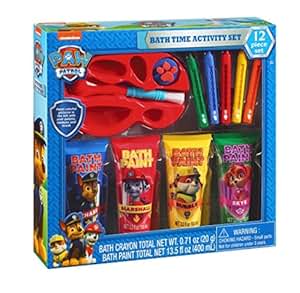 Amazon.com: Paw Patrol Bath Time Paint Set with Qty. 4 - Bath Paints ...