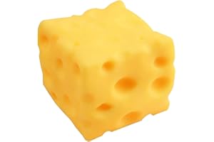 Cheese Shaped Stress Relief Toy, Yellow Cheese Squishy Slow Rising, Fidgets Sensory Toys for Adults Family Friends Offices Wo