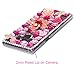 Samsung Galaxy Note 9 Case, Mavis's Diary Full Edge 3D Handmade Luxury Bling Crytal Fashion Design Shiny Gem Pearl Rhinestone Diamond Clear Hard Protective Plastic PC Cover - Flower