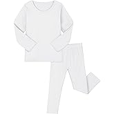 Resinta Baby Toddler Boys Girls Cotton Long Sleeve Shirt and Legging Set Kids Ribbed Basic Pant 2-Piece for Daily Life