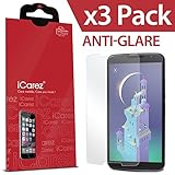 iCarez Anti Glare & Anti-Fingerprint Matte Screen Protector for Motorola Google Nexus 6 [Unique Hinge Install Method with Kits] [3-Pack] - Retail Packaging