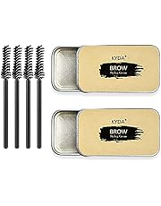 Ownest 2PCS Eyebrow Soap Kit,Brows Styling Soap,Long Lasting Waterproof Smudge Proof Eyebrow Styling Pomade for Natural Brows, 3D Feathery Brows Makeup Balm