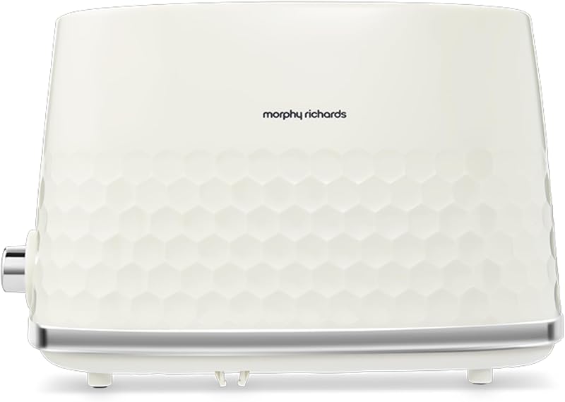 Morphy Richards Hive 2 Slice Toaster Cream 850W Variable Browning Anti-Jam