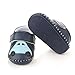 Lidiano Baby Non Slip Rubber Sole Cartoon First Walking Slippers Crib Shoes Newborn Infant Toddler Training Shoes (6-12 Months, Blue Car)