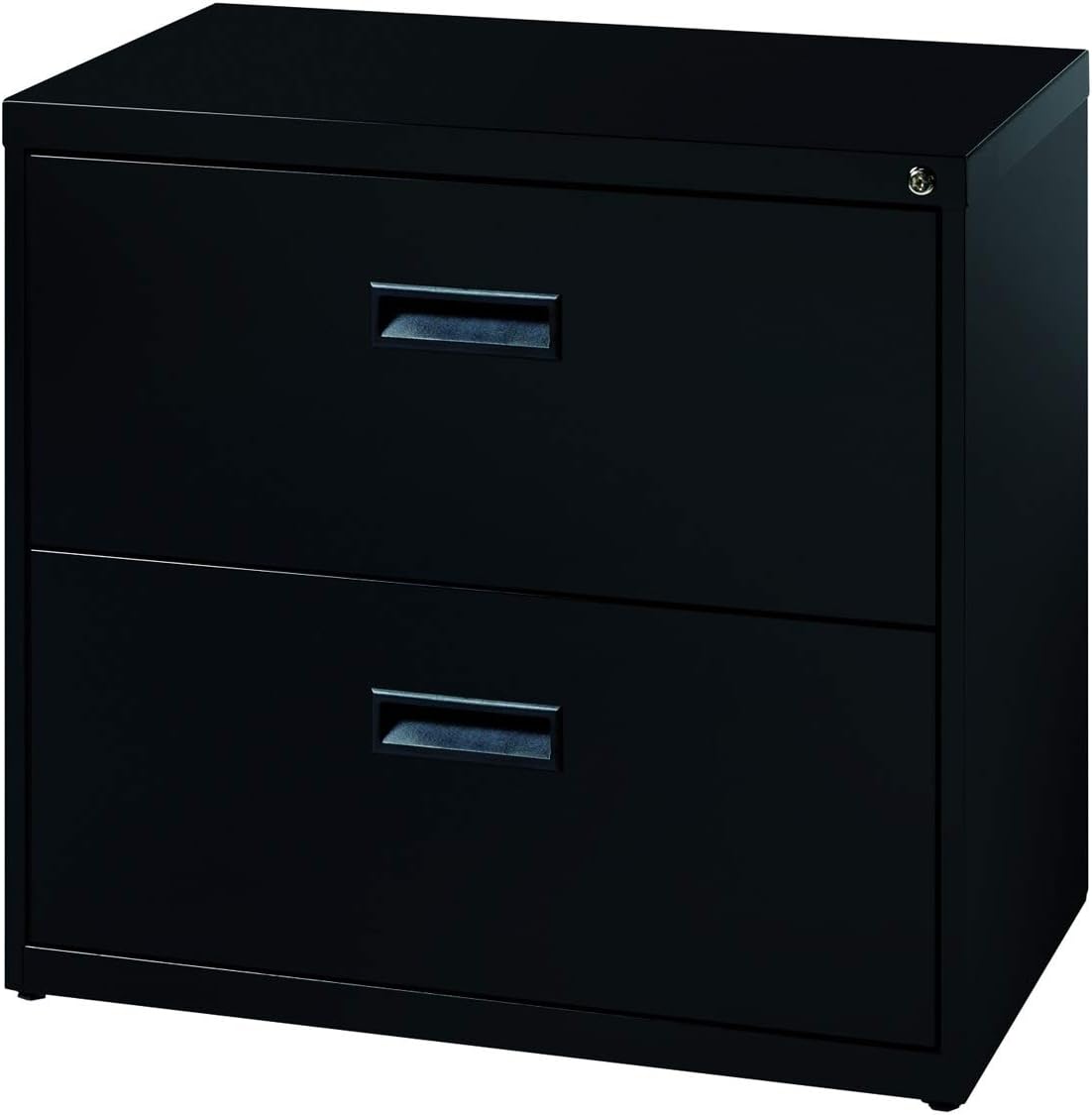 Amazon Com Hirsh Soho 2 Drawer Lateral File Cabinet In Black Fully Assembled Home Kitchen