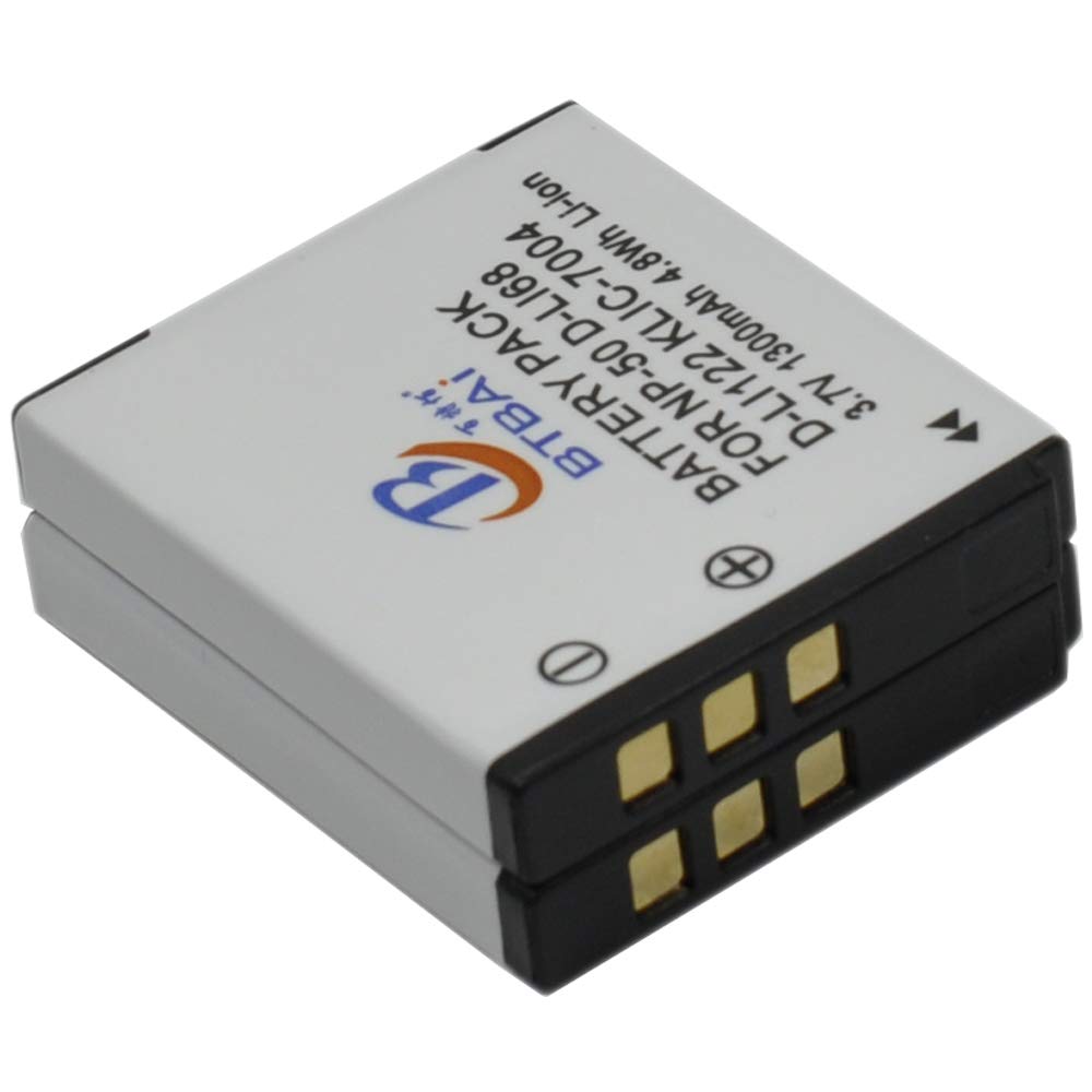 2x NP-50 Battery for NP50 NP-50A NP50A FinePix F60fd F600EXR F605 F605EXR F660EXR F70EXR F750EXR F770EXR F80EXR F900 F1000EXR REAL 3D W3 X10 X20 XF1 XF-1 XP100 XP150 XP170 Digital Camera Battery k2a