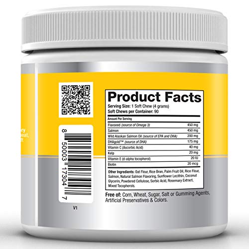 Alpha Paw Omega 3 6 9 for Dogs Dog Omega 3 Supplement with Salmon