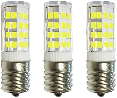 3-Bulbs E17 LED Bulb for Microwave Oven, Under-Microwave Stove light 40W-Equival (Cool White 6000K)