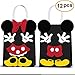 Min Micky Minie Mouse Party Supplies Bags - Paper Treat Candy Gift Bags for Kids Birthday Party -12 Piece