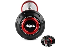 Mokiton Motorcycle Front Axle Fork Wheel Crash Protector Slider Compatible With Ninja ZX6R 2009-2023｜ZX10R 2011-2024 | Ninja650 2017-2025｜ZX636 Ninja636 Accessories (Red)