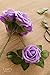 ling's moment Artificial Flowers Lavender Roses 50pcs Real Looking Fake Roses w/Stem for DIY Wedding Bouquets Centerpieces Arrangements Party Baby Shower Home Decorations