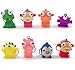 Fireboomoon Pack of 8 Raised Eyes Doll Anti Stress Ball Vent Animal Keychain Squeezing Toys Anti Stress Ball,Vent Animal Keychain,Squeezing Toys,Squishy Splat Ball,Squishy Stress Relief Balls,Squishy