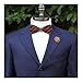 WRISTCHIE Men's Fashion Original Wood Color Pre Tie Wooden Bowtie Creative Present Tuxedo Necktie (Style1)