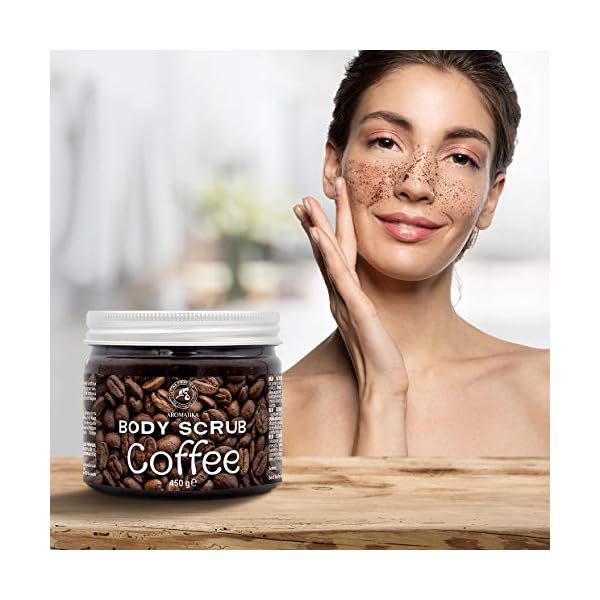 Coffee Body Scrub 450g - Best Anti Cellulite & Moisturize & Gentle Peeling - Best Skin Exfoliation for Face Hand Lip…