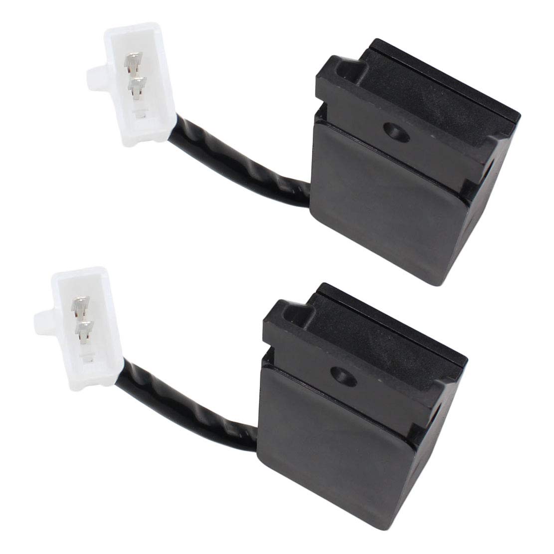 USPEEDA 2X 2-Pin Electronic LED Flasher Relay for Ducati 1098 1198 748 749 996 999 Diavel Multistrada 620 1000 1100 1200 Motorcycle Turn Signal Hyper Flash 12V