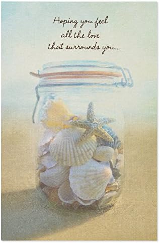 Seashells Sympathy Card with Foil